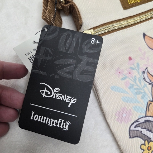 Loungefly Disney Bambi Thumper Flower Passport Crossbody Bag NWT Hot Topic - Picture 9 of 13